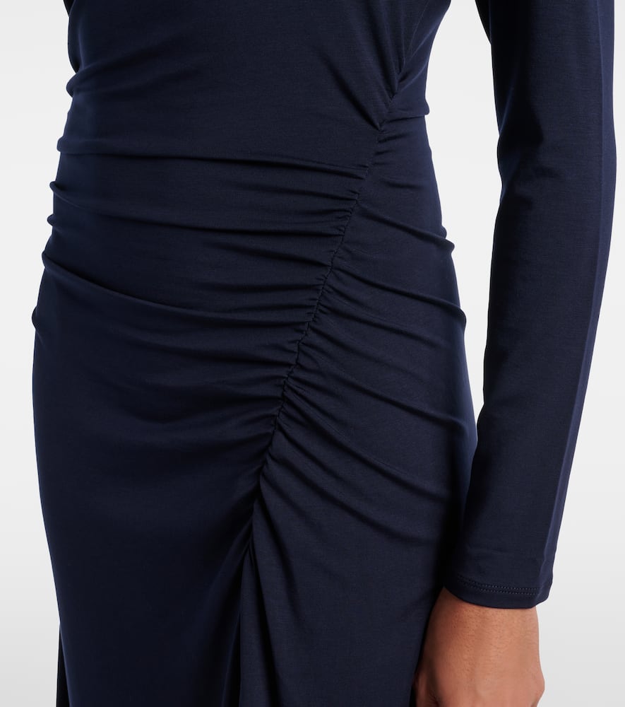 Gathered midi dress