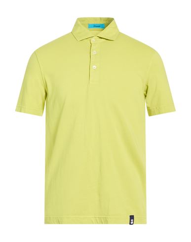 Man Polo shirt Lime green Size L Cotton