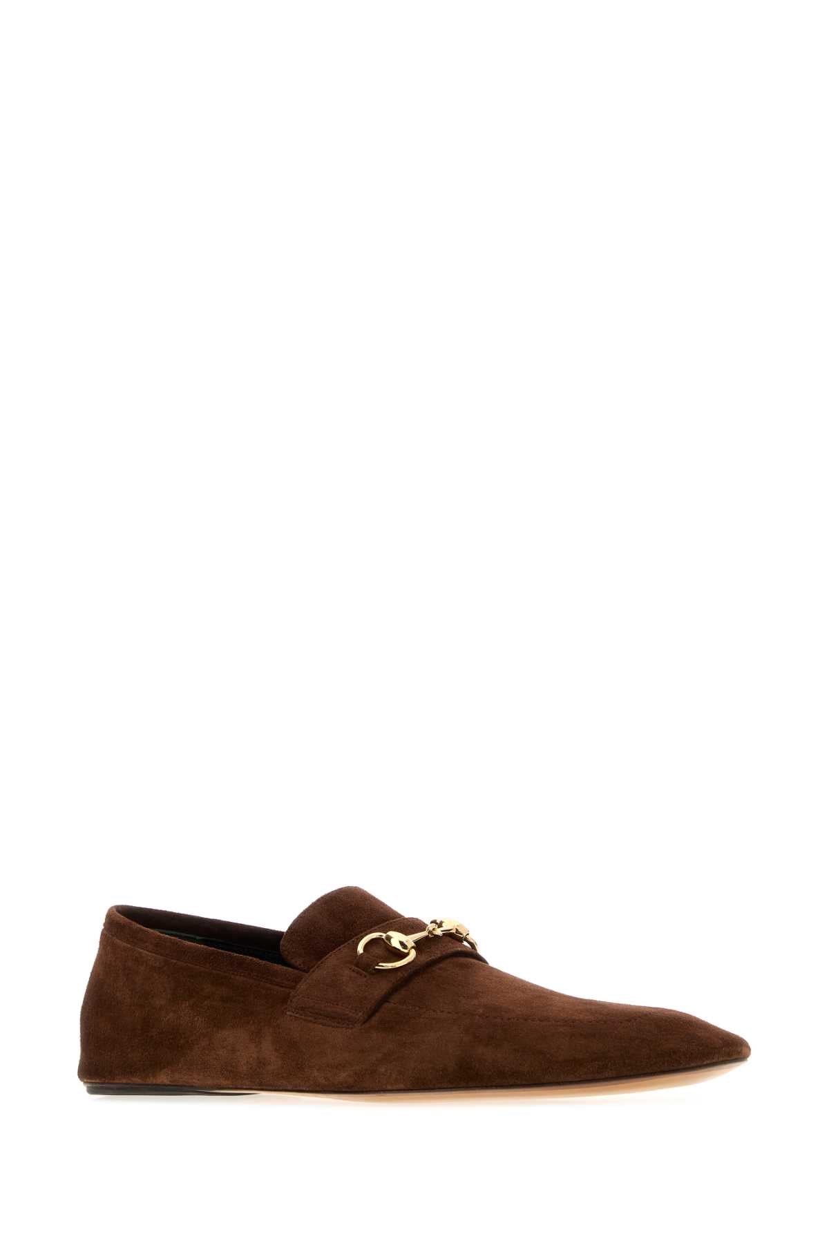 Gucci Brown Suede Ragazzo Loafer