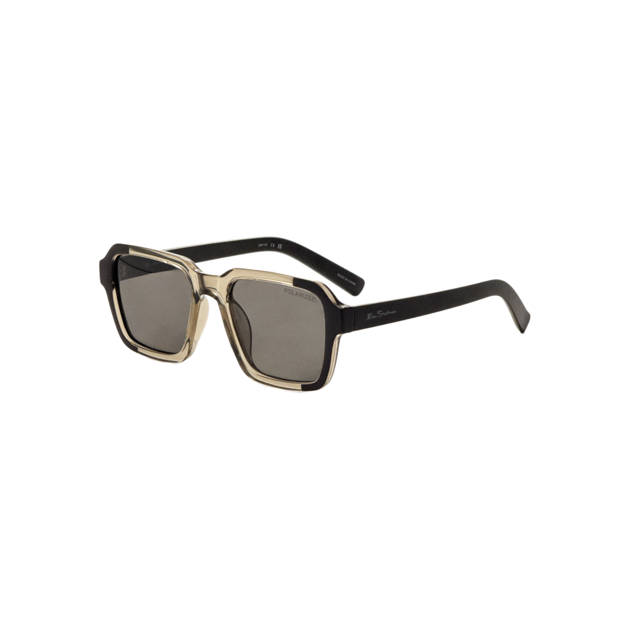 Men's Elijah 54 mm Khaki Crystal Sunglasses