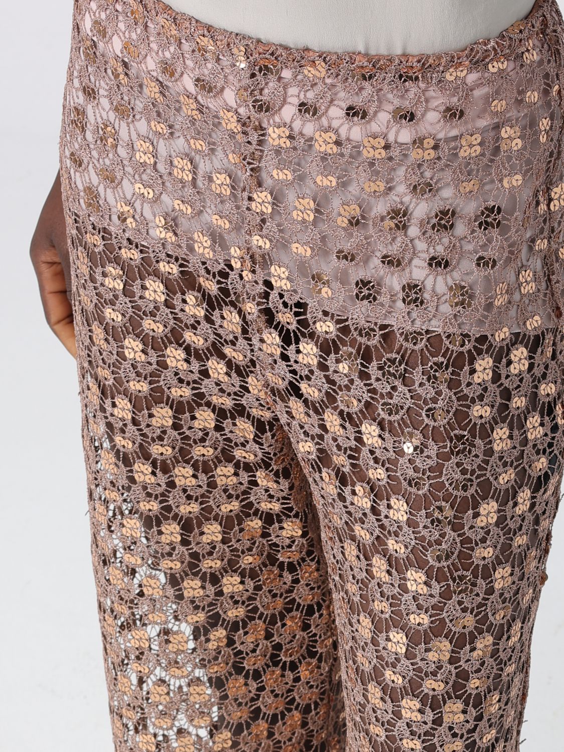Pants Woman color Bronze