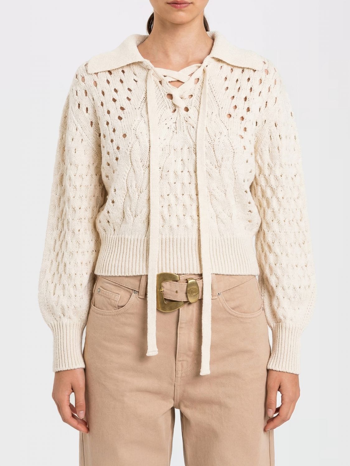 Sweater Woman color Yellow Cream