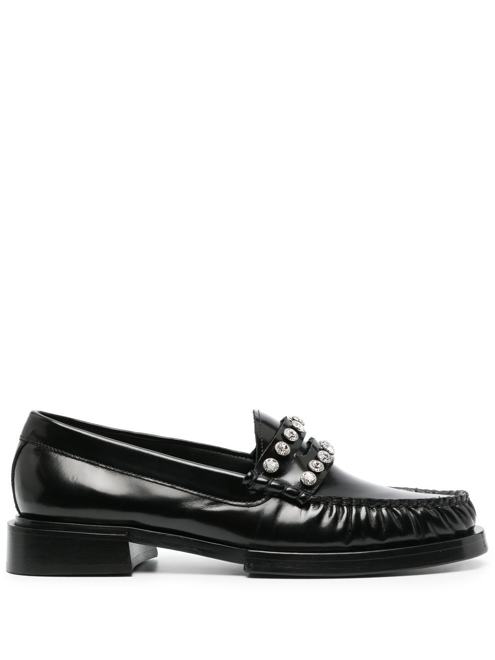 Max strass-embellished loafers - Black