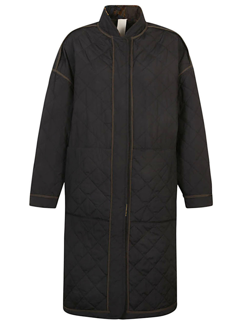 Green Petra camouflage print ovesized coat