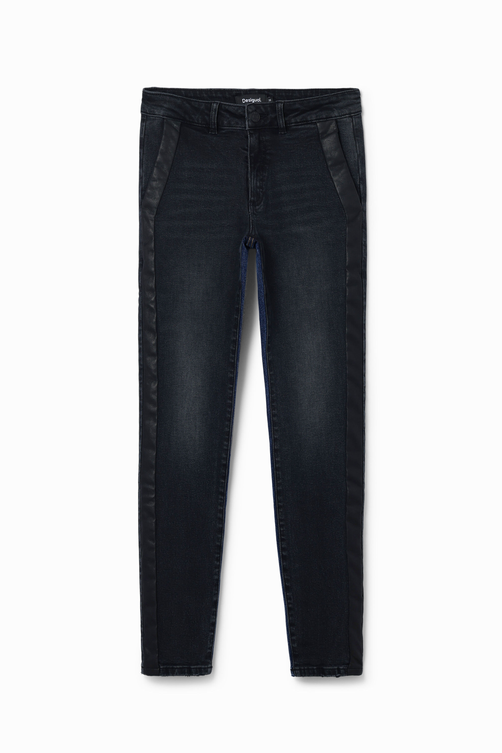 Slim contrast jeans