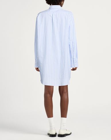 Woman Mini dress Sky blue Size XL Cotton