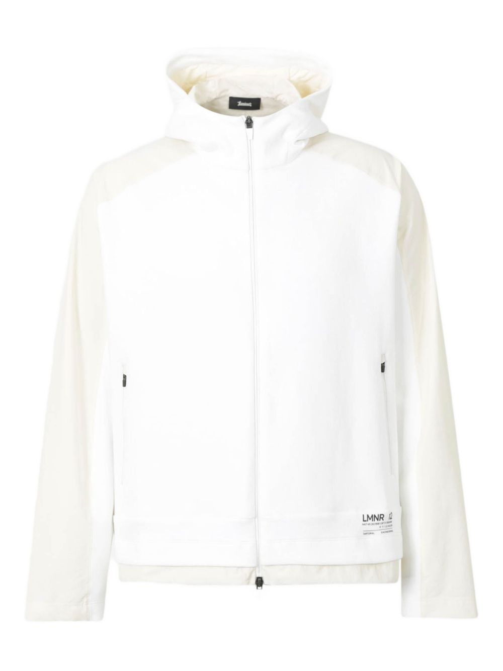 Laminar zip-up hoodie - White