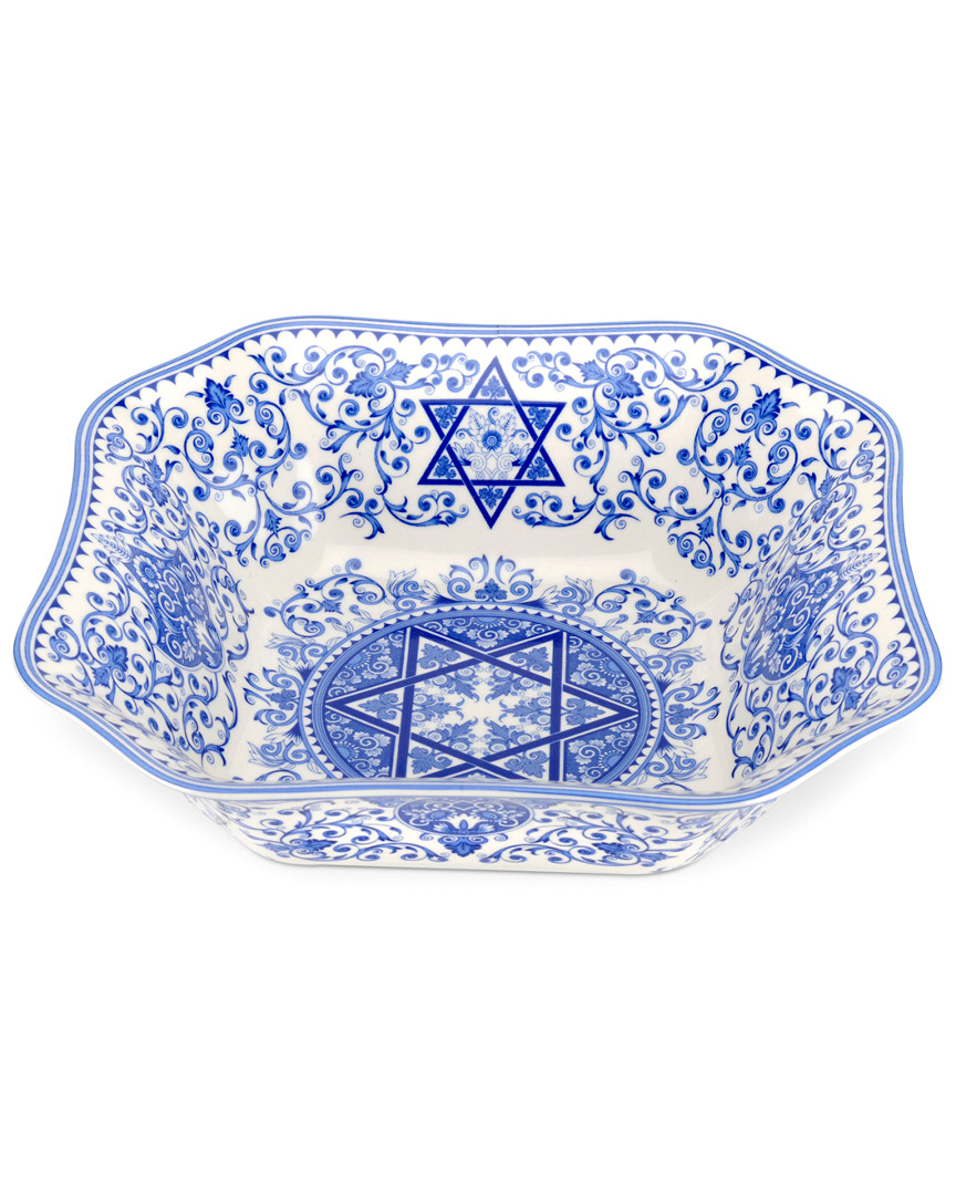 Judaica Collection 9.75in Square Serving Dish
