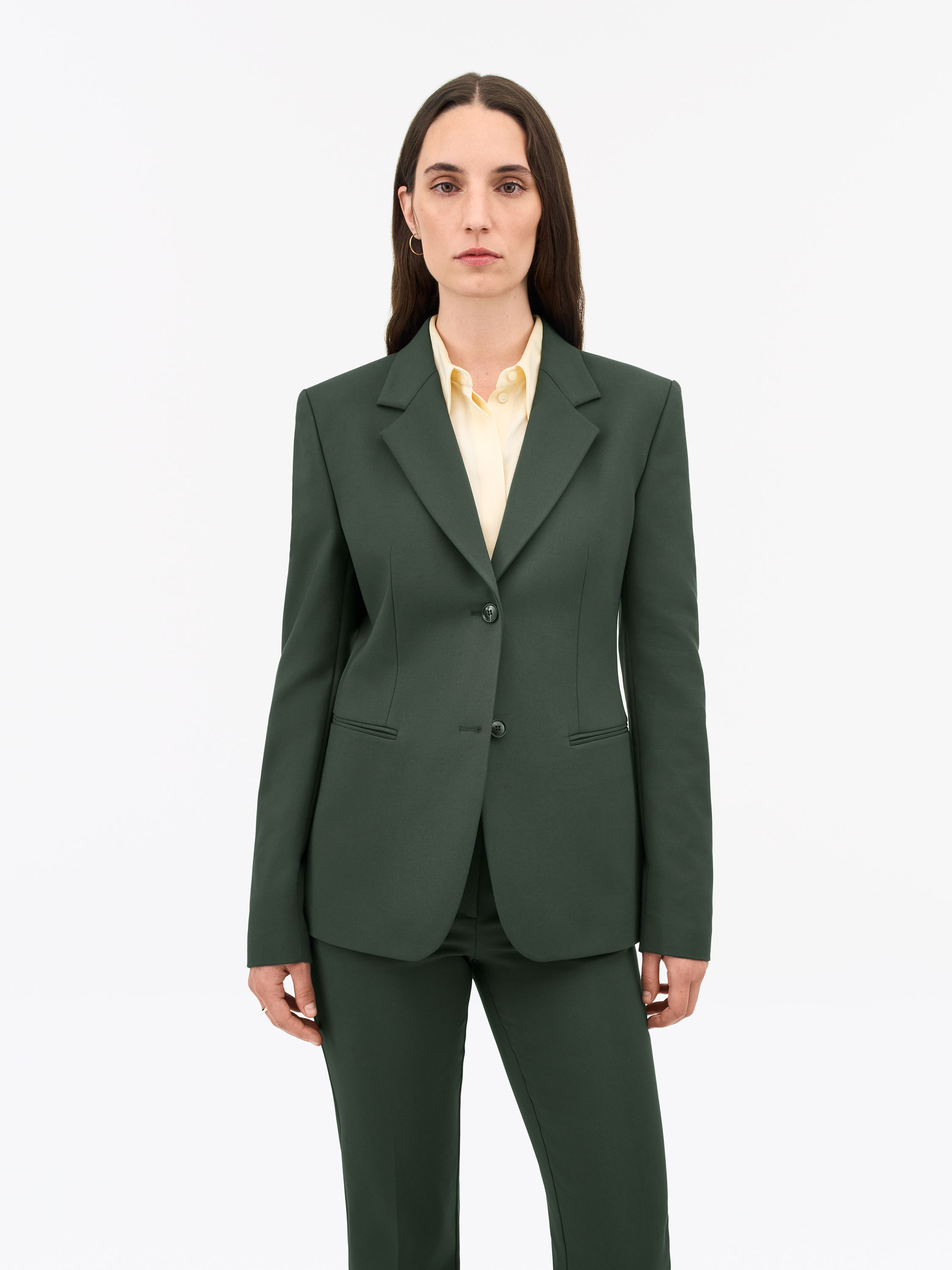 Tiger of Sweden Ylja Slim-Fit Blazer für Frauen, Midnight Green, Größe
