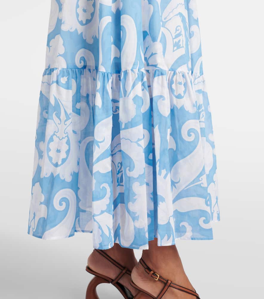 Etro Paisley cotton maxi skirt