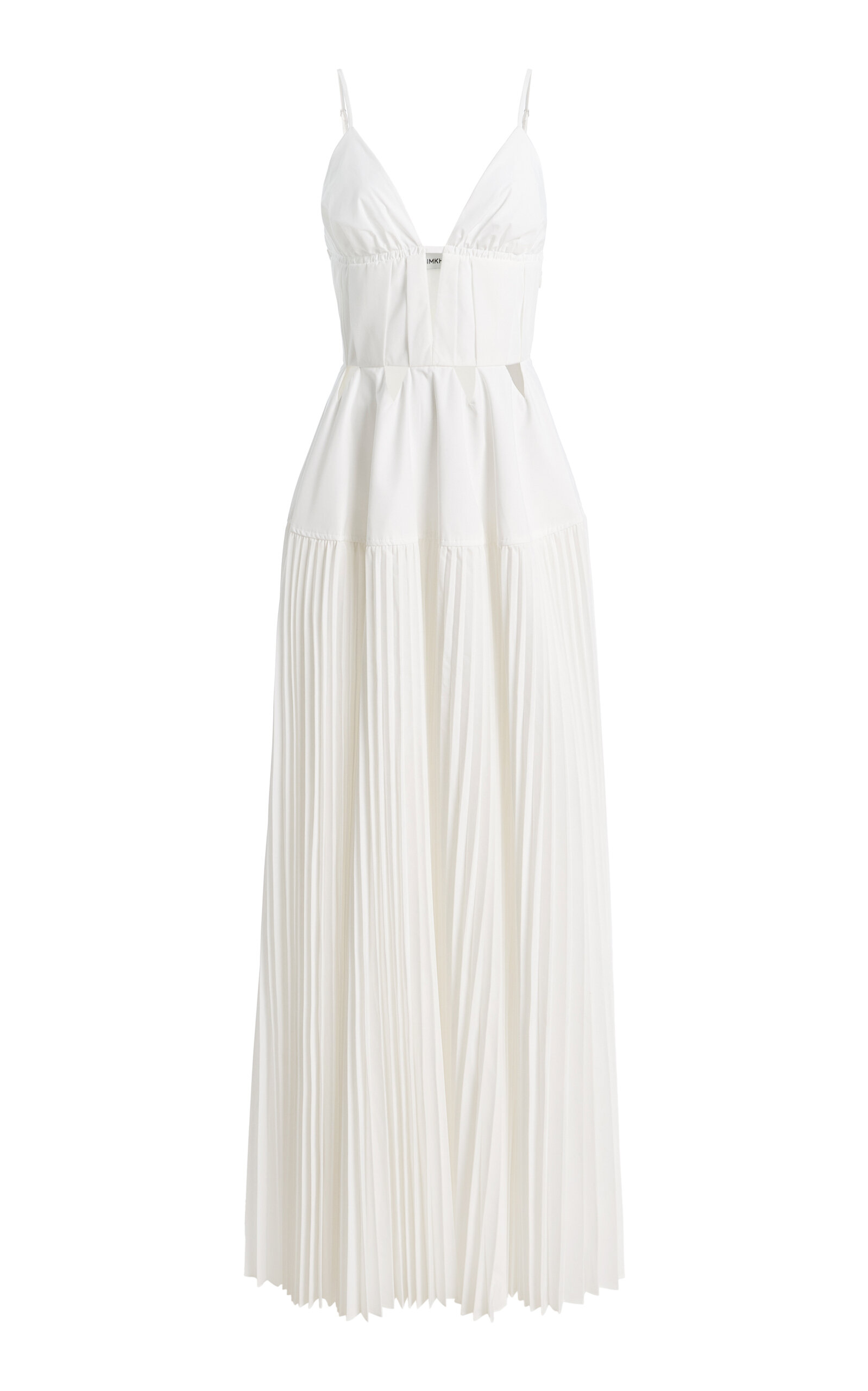 Selene Pleated Crepe Maxi Dress - Moda Operandi