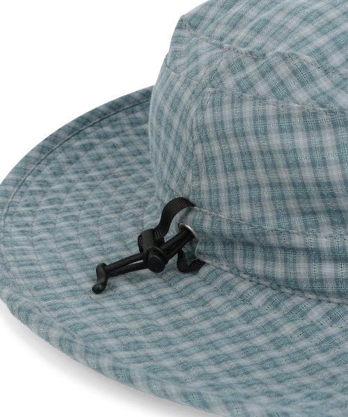 Check Pioneer Bucket Hat Blue