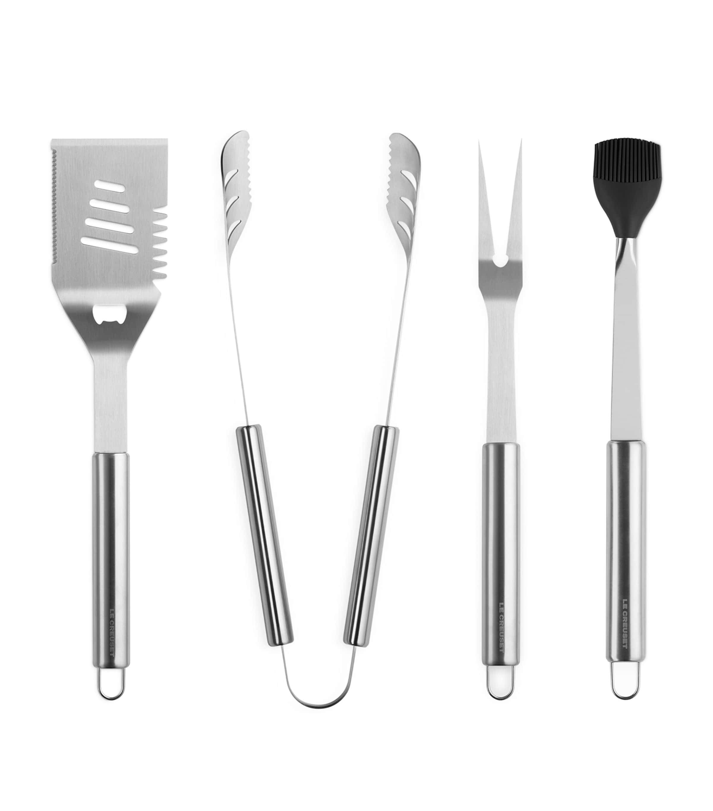 4-Piece Stainless Steel Bbq Set and Case