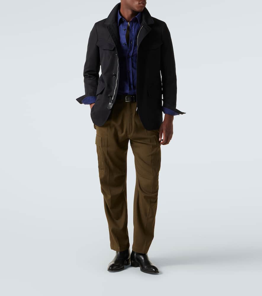 Cotton-blend field jacket
