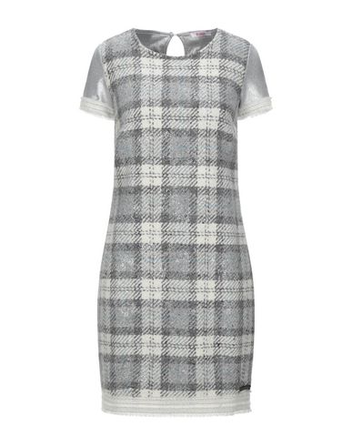 Woman Mini dress Light grey Size 4 Virgin Wool, Polyester, Acrylic, Polyamide, Cotton