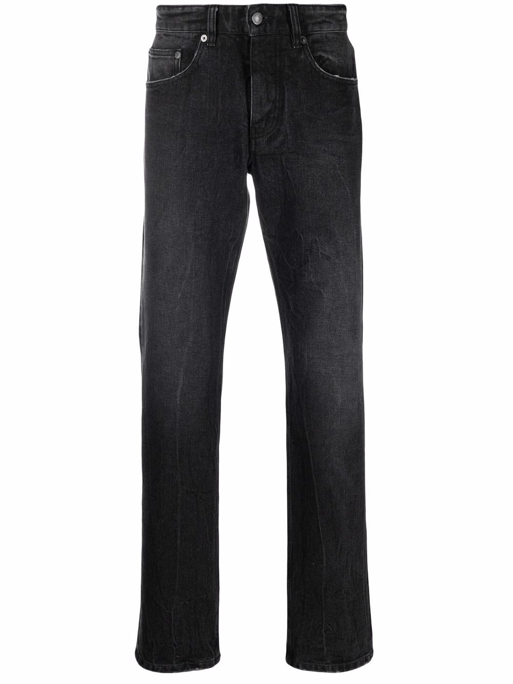 Mid-rise slim-fit jeans - Black