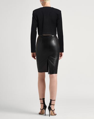 Woman Jacket Black Size 6 Cotton, Polyester, Polyamide, Metallic fiber