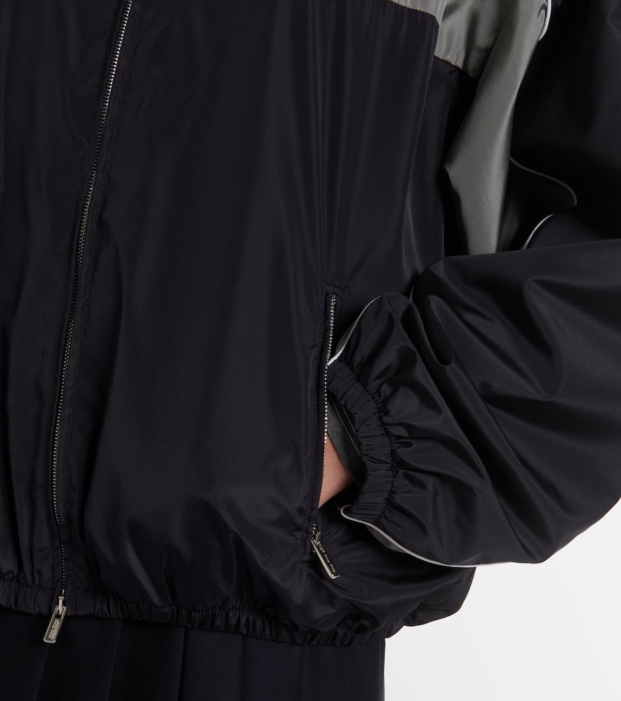 Logo oversized track jacket