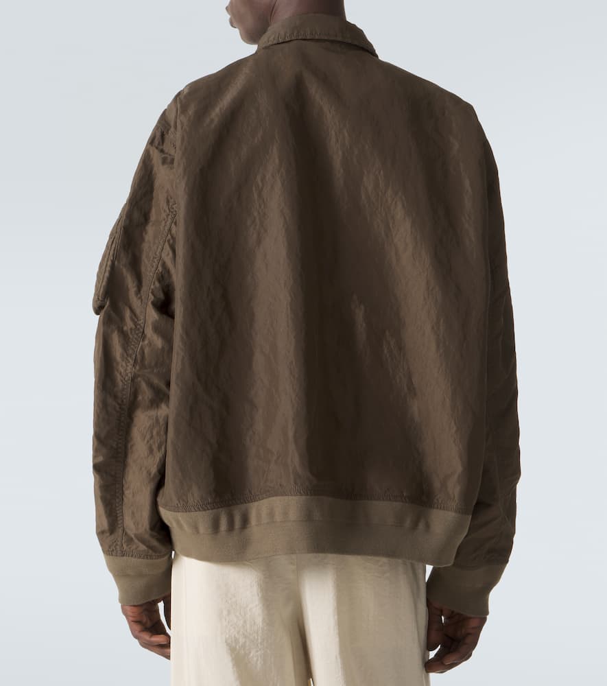 Twill blouson jacket