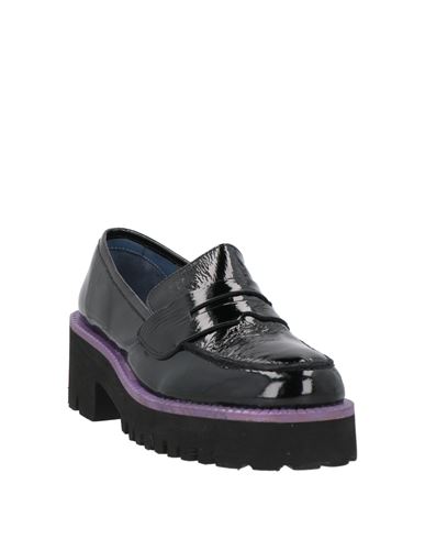 Woman Loafers Black Size 8 Leather