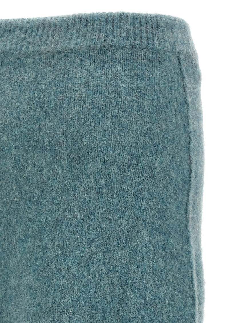 Wool Knit Skirt Skirts Light Blue