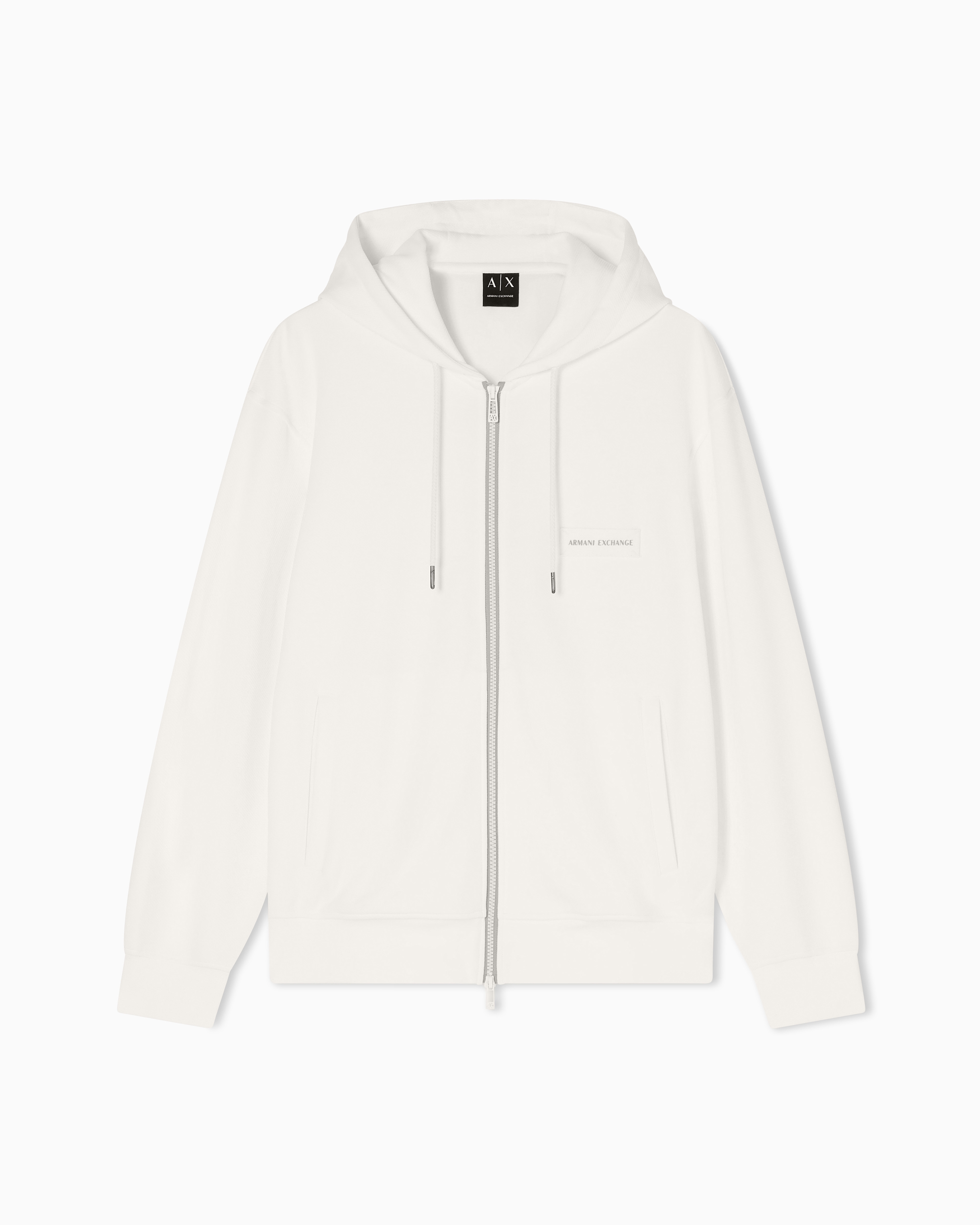 Zip-up cotton sweatshirt