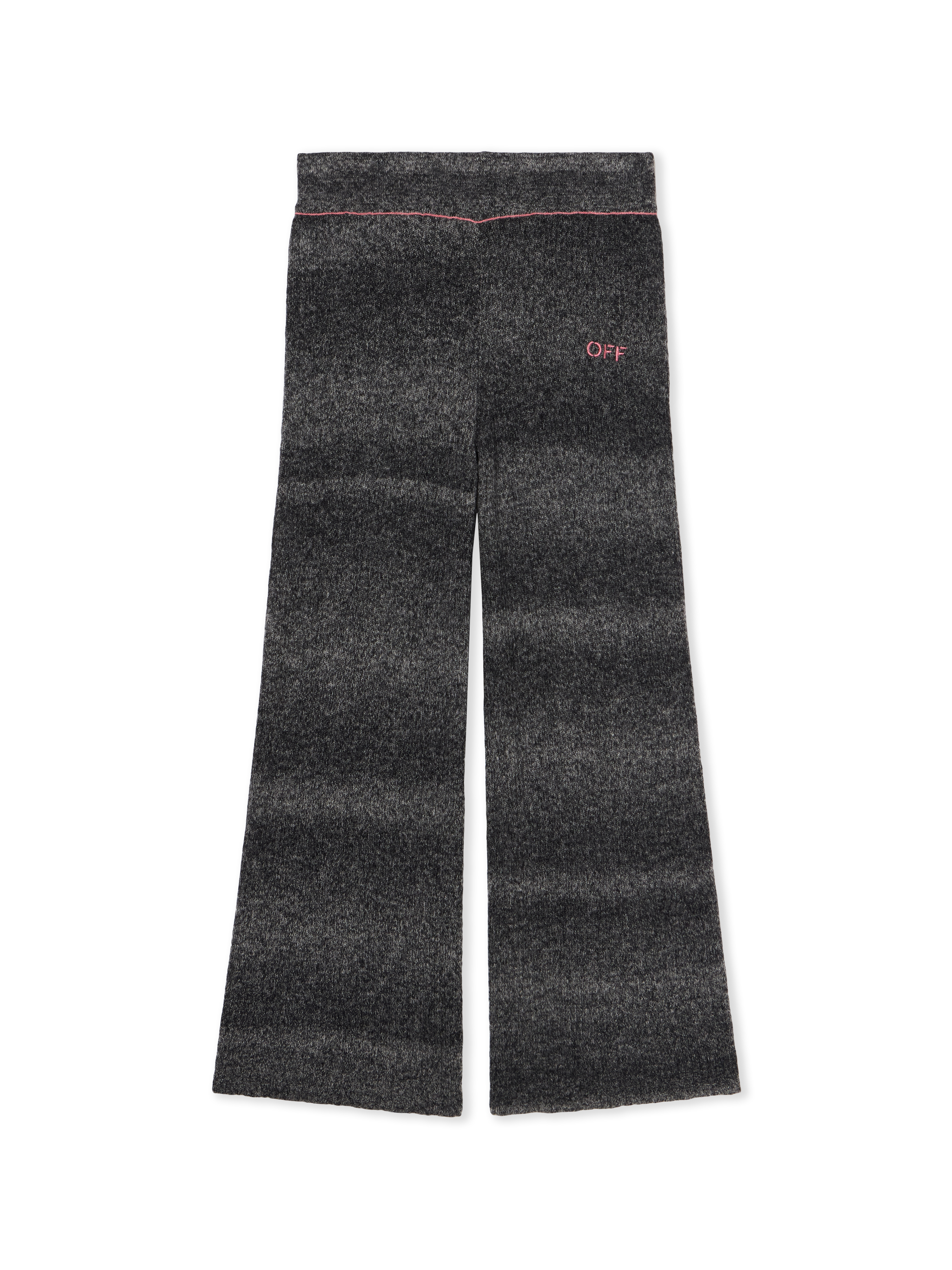 Wide-leg Clear Rib Logo Pants - Kids Girl's Accessories Dark Grey