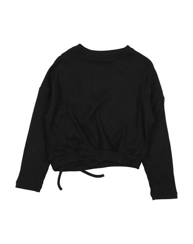 Kid Girl Sweater Black Size 10 Viscose, Polyester, Polyamide