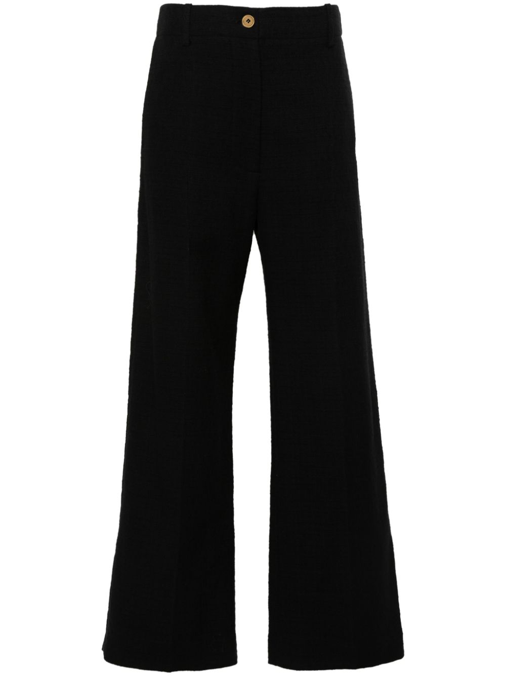 Iconic Long straight-leg trousers - Black