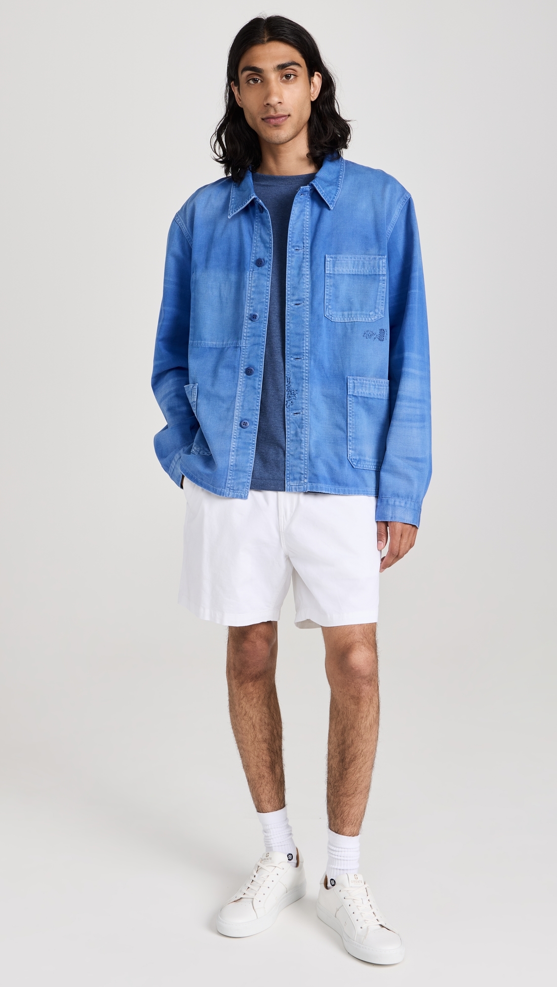 Classic Fit Pocket Tee Derby Blue Heather