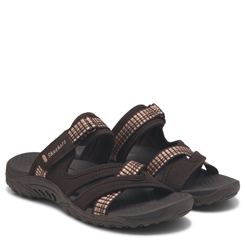 Women's Reggae Color-Full Slide Sandals (Chocolate)