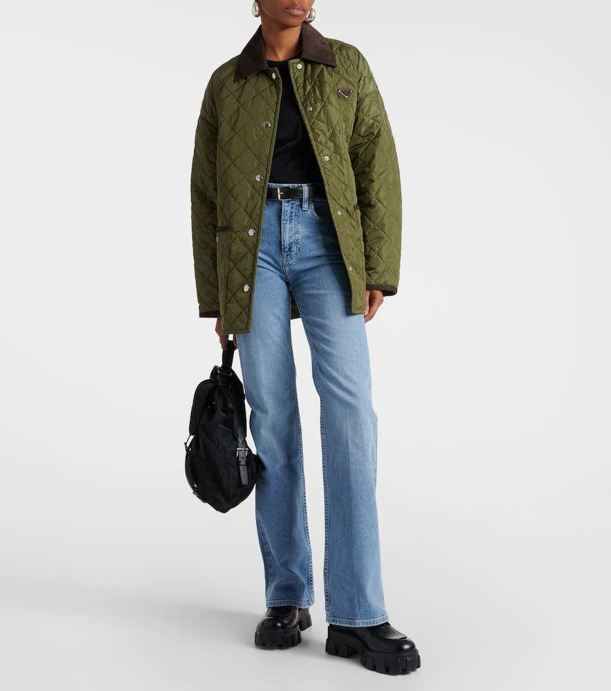 High-rise straight jeans