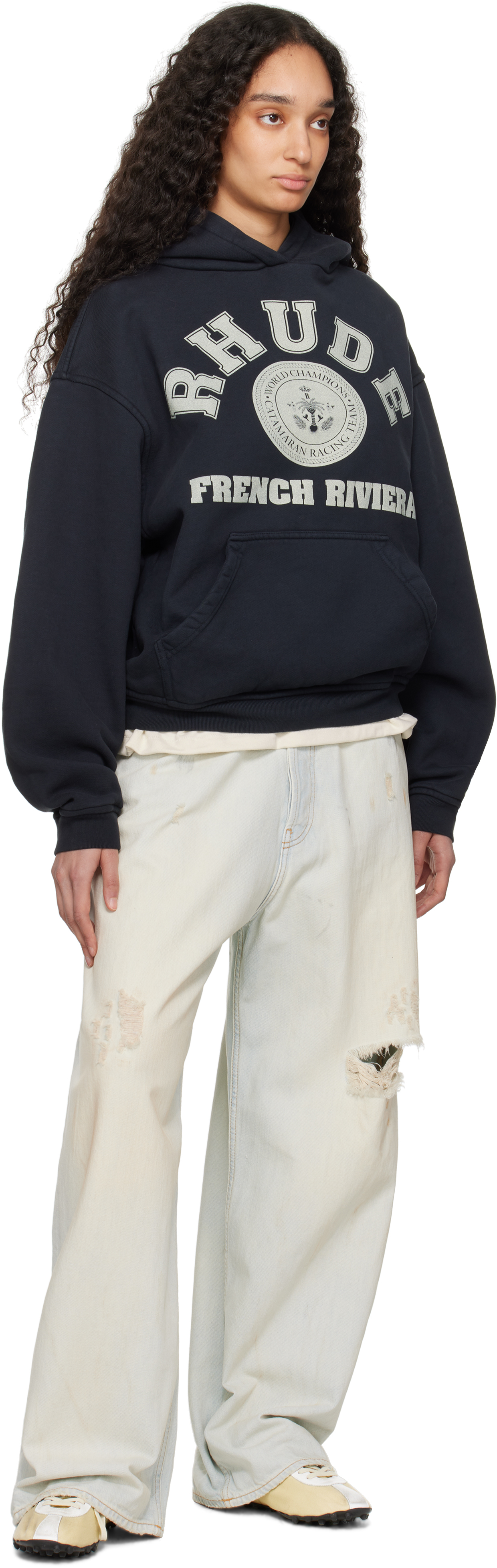 Rhude Black 'French Riviera' Hoodie