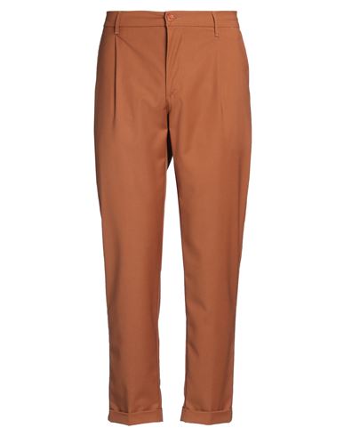 Man Pants Brown Size 30 Polyester, Viscose, Elastane