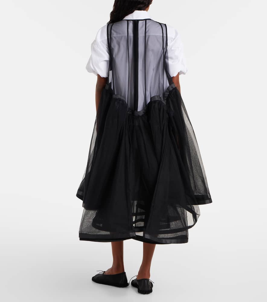 Tulle midi dress