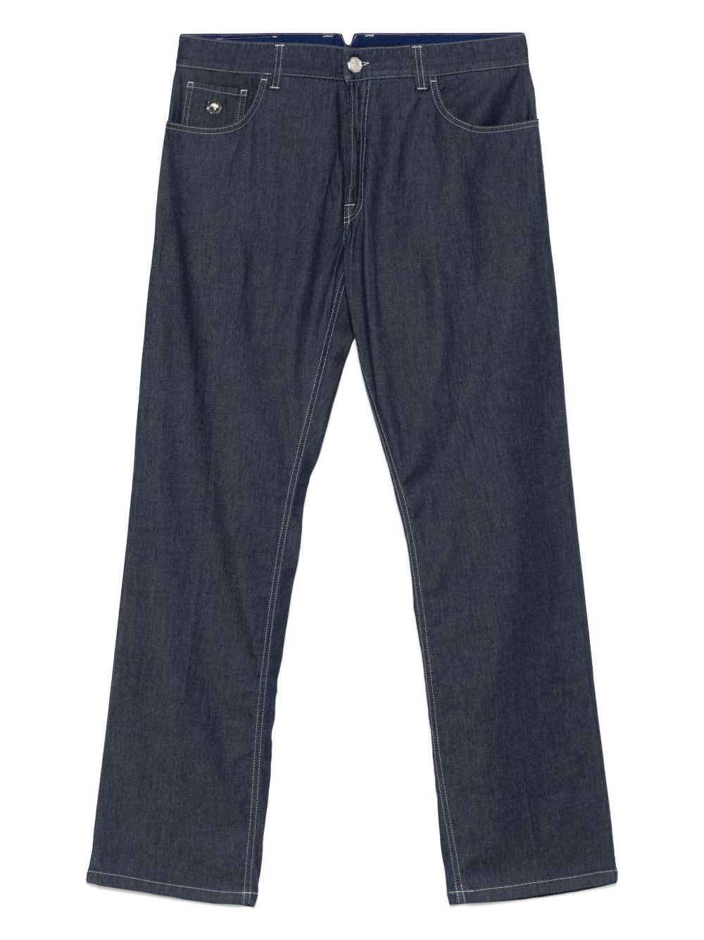 Logo-appliqué jeans - Blue