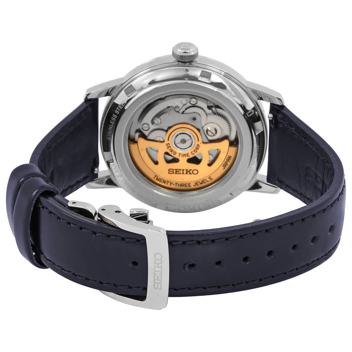 Presage Cocktail Time Automatic Blue Dial Mens Watch SRPE43