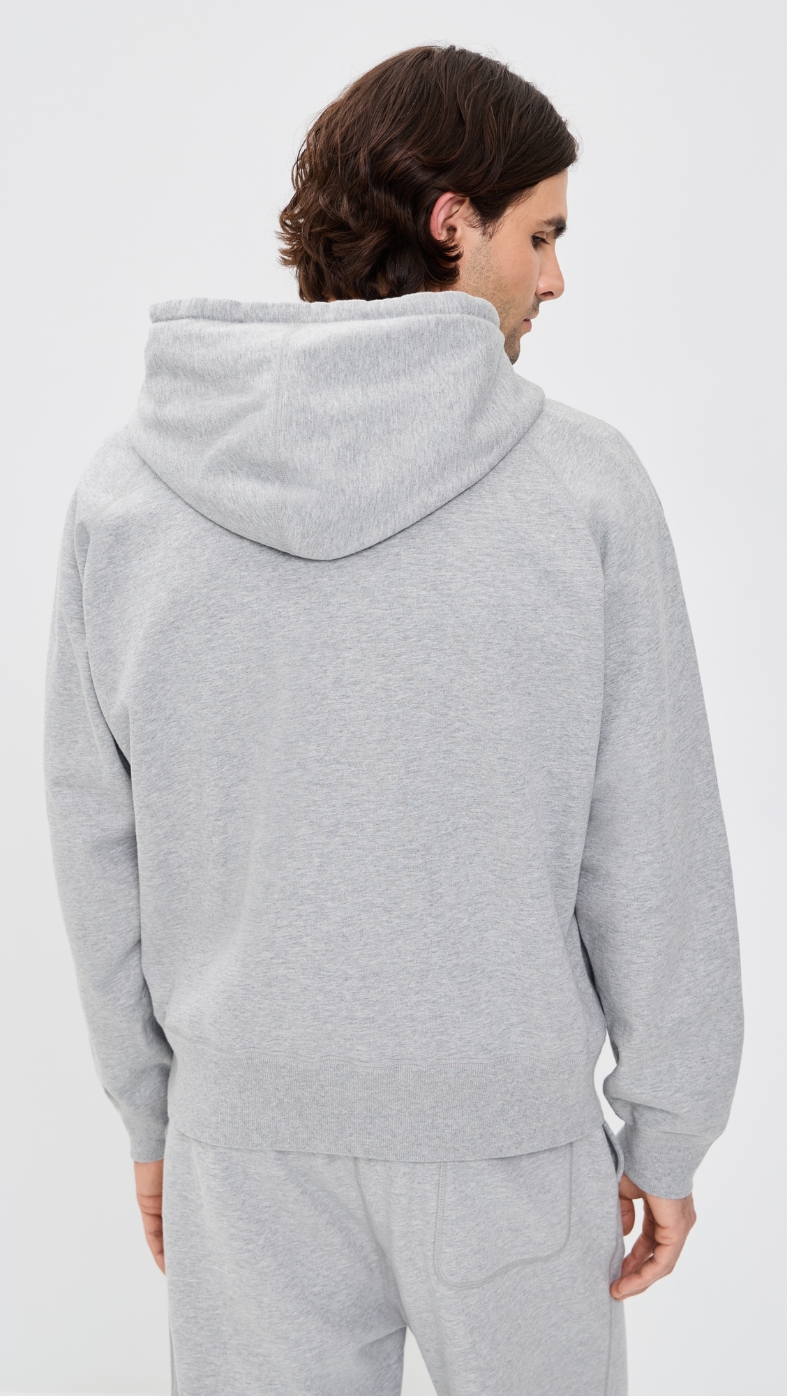 Relaxed Zip Hoodie Hgrey