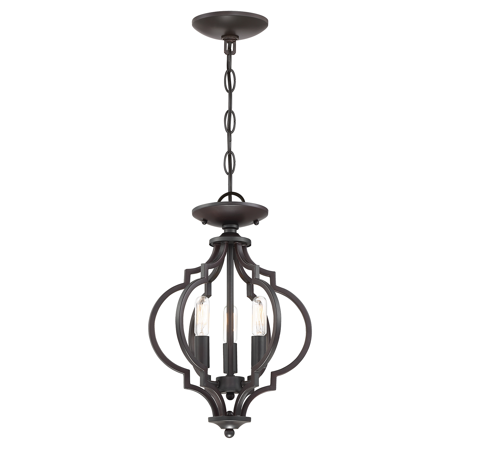 Trade Winds Lighting 3-Light Ceiling Light In Oil Rubbed Bronze - TW80060-ORB