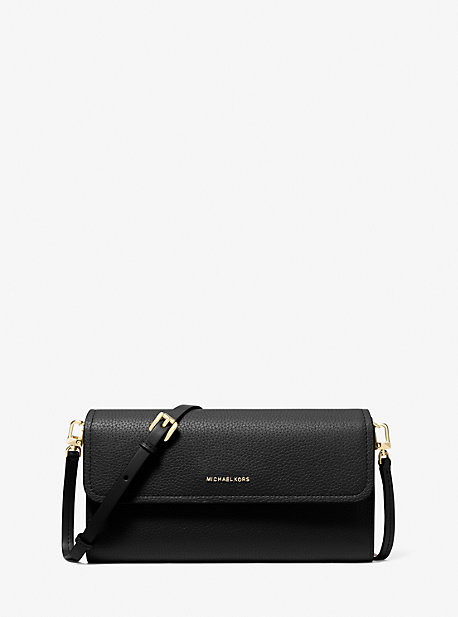 Jet Set Small Pebbled Leather Smartphone Crossbody Bag