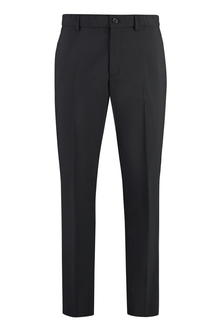 Black Flat Front Pants