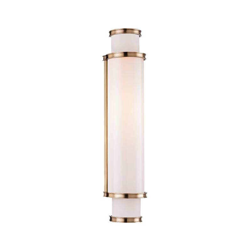 Malcolm 5" Bathroom Vanity Light in Aged Bra