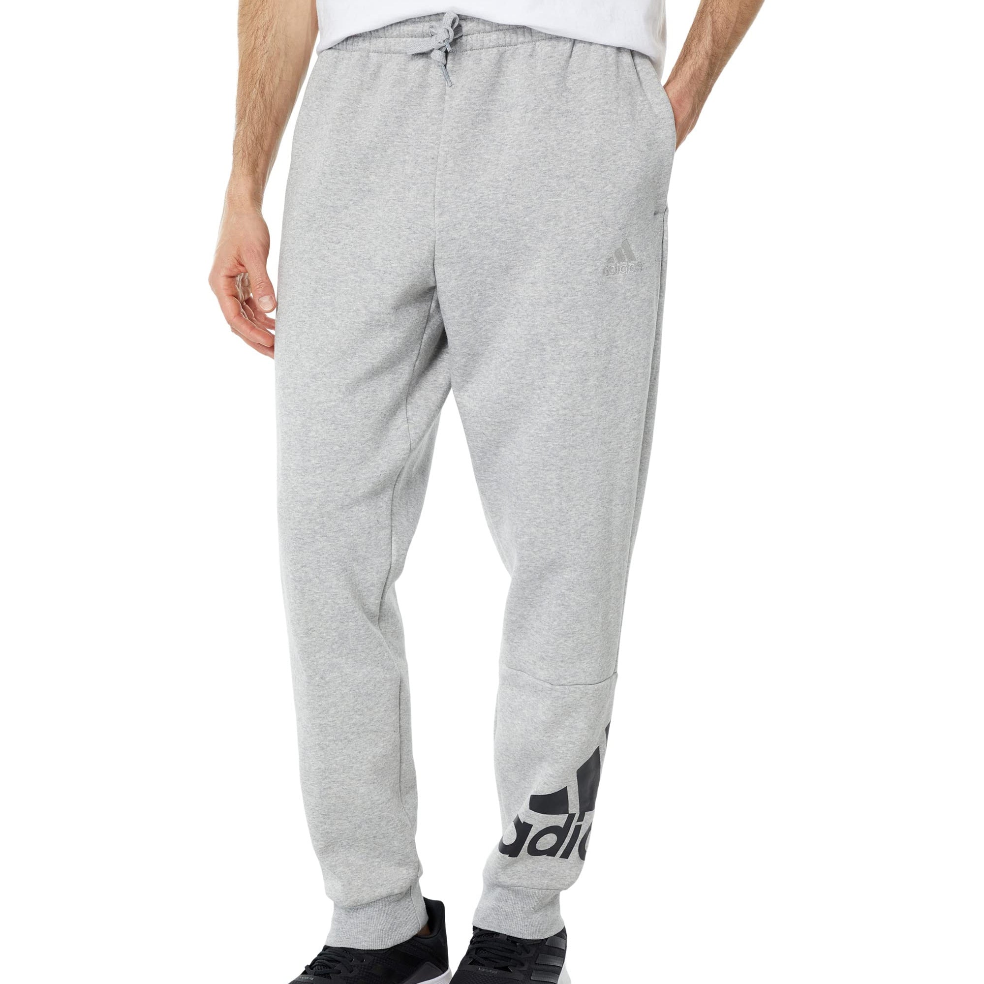Men's Essentials French Terry Tapered Cuff Logo Pants
