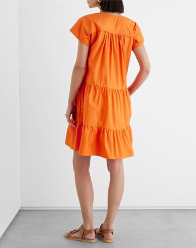 Iris & Ink Woman Mini dress Orange Size 2 Organic cotton