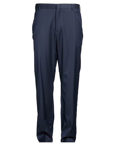 Man Pants Navy Size 38 Virgin Wool, Elastane