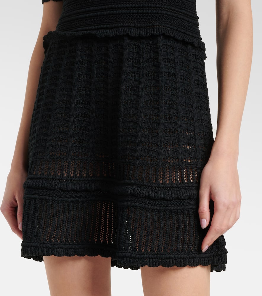 Abril knitted cotton minidress