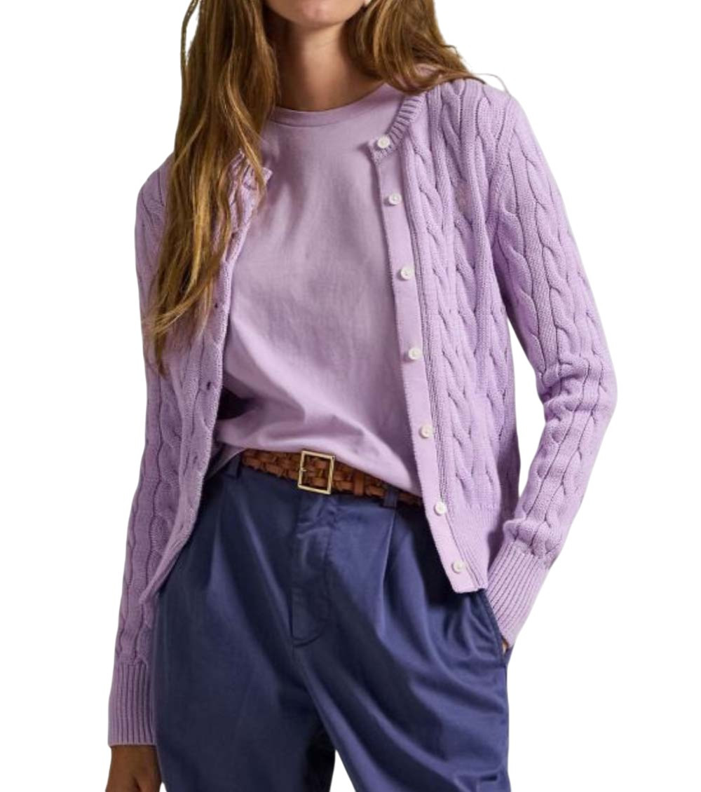 Light Purple Crew Neck Logo T-Shirt