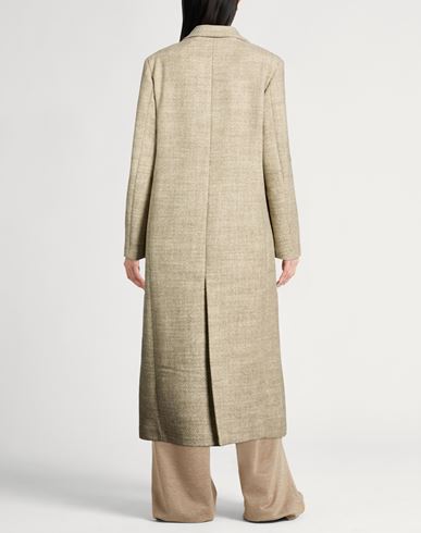 Crème Woman Coat Sage green Size 0 Wool, Polyester