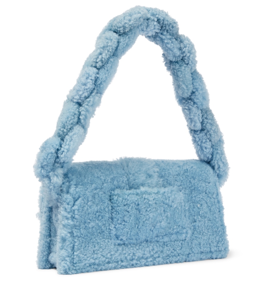 Le Bambidou shearling shoulder bag