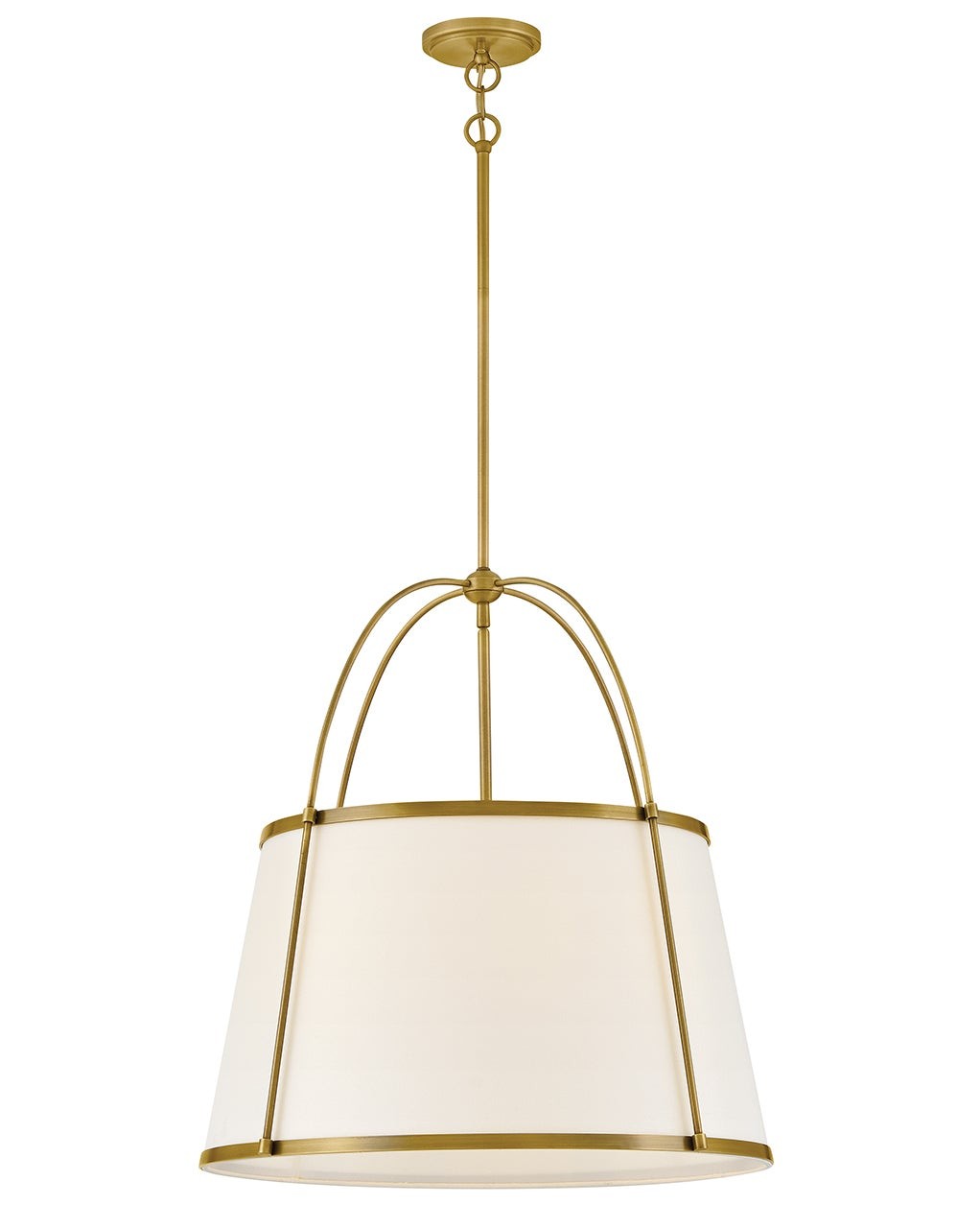 Lacquered Dark Brass LED Chandelier from the Clarke Collection